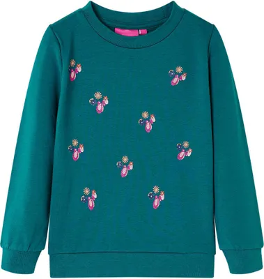 Produktbild von Kinder-Sweatshirt Dunkelgrün 128