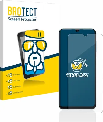 A product shot of a screen protector packaging and the screen protector itself.