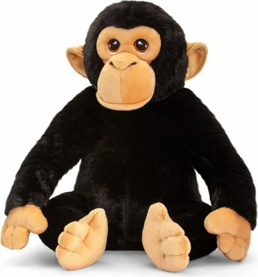 Produktbild von Pluschtier Schimpanse Affe - weicher Plusch - hochwertiges Kuscheltier - 25 cm