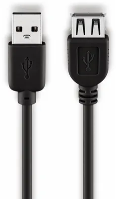 Obrázok produktu pre Predlžovací kábel USB 2.0 Hi-Speed, čierny