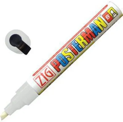 Obrázok produktu pre Securit Zig Posterman kriedové pero 6 mm biele