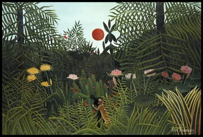 Produktbild von Plakat 91,5x61cm Jungfruwald, Rousseau Vintage für das Wohnzimmer