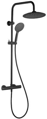 Image de Essegoia colonne de douche thermostatique noire mate Essebagno