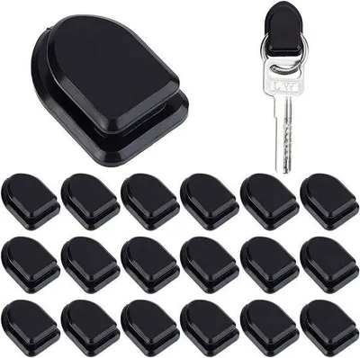 Immagine prodotto di Ganci adesivi neri per bagno e auto - Ganci multiuso per asciugamani, accappatoi e altro - Set da 20 pezzi.