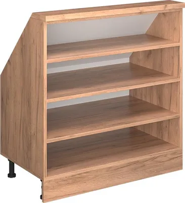 Produktbild von Dachschrägenschrank Vicco Rion Weiß 80 x 81.6 cm mit 4 Fächern, Model 58510