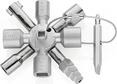 Produktbild von Schaltschrankschlüssel TwinKey® 6 Funktionen m.Magnet Verb.KNIPEX