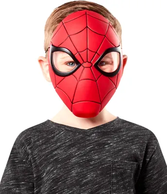 A child wearing a Spider-Man mask.