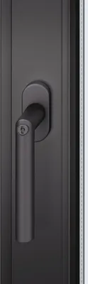 Produktbild von Fenstergriff 34 1076 Alu.30-35mm schwarz elox.m.Rastung