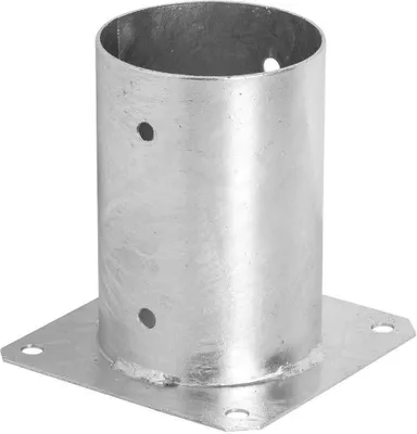 Immagine prodotto di ADGO® Supporto per palo rotondo Ø 80x150 mm Palo per recinzione da avvitare nel terreno