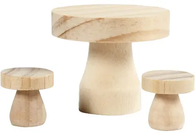 Imagen del producto de Creativ Company 56513, Piezas de madera cortadas a mano, sin terminar, madera, 3 unidades