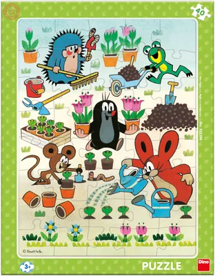 Produktbild von DINO Puzzle Maulwurf Gärtner 40 Teile
