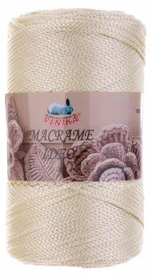 Produktbild von 250g Strickgarn Macrame Ideo Unifarben Makramee Häkelgarn Flechtgarn Knüpfgarn