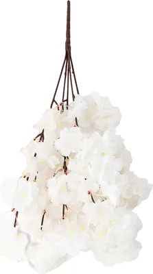 Produktbild von Künstliche Blumensimulation fünfziger Kirschblütenstrauß für Home Wedding Party Decor-Weiß