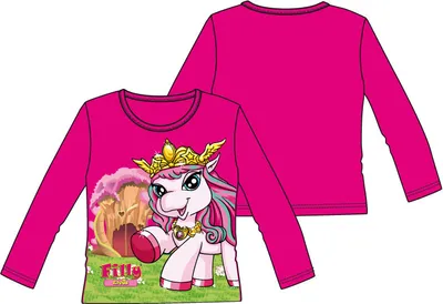 Produktbild von 84601 Disney Filly Unicorn Langarmshirt Mädchen Rosa Gr. 98 – Süßes Einhorn-Design für kleine Filly-Fans