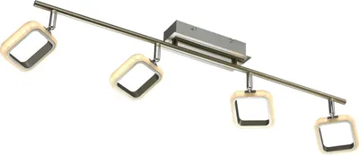 Produktbild von LED Deckenlampe, Chrom Acryl, bewegliche Spots, L 89 cm