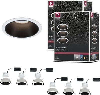 Produktbild von Paulmann Bundle LED Einbauleuchte Cole 3-Step-Dim