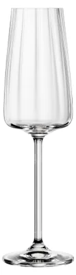Produktbild von BOHEMIA CRISTAL Sektkelch "Style" Optik transparent – 4er Vorteilset