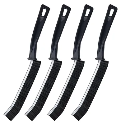 4er Set Fugen-Reinigungsbürsten, Nylonborsten, 26 cm, für Fenster & Bad