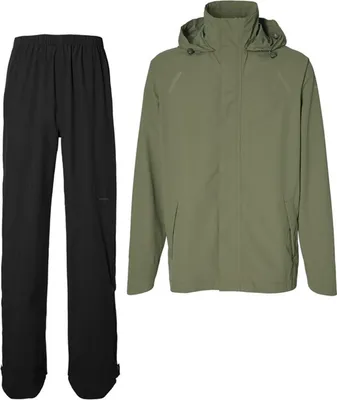 Produktbild von Basil Fahrrad Regenanzug Hoga olive green Größe XL.