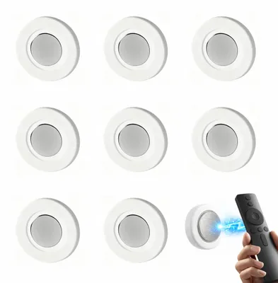 Magnetische Wandhalter für Fernbedienungen, 8er-Set, weiß, selbstklebend