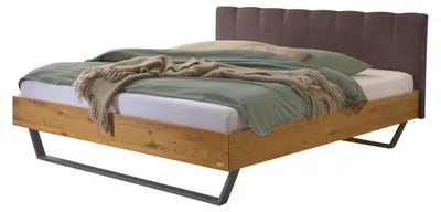 Produktbild von HASENA Schwebebett Enrico Wildeiche Kopfteil espresso 180x200