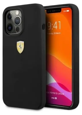 Image de Ferrari Fessihmp13Lbk Iphone 13 Pro / 136,1 Czarny/Black Hardcase Silicone Magsafe
