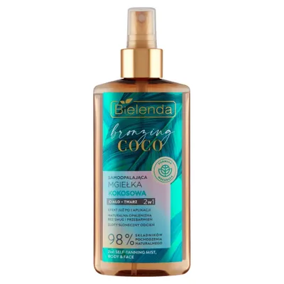 Produktbild von Bielenda Bronzing Coco Selbstbräunungsspray mit Kokosnuss für Körper und Gesicht 2in1 150ml