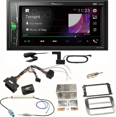 Produktbild von Pioneer DMH-A3300DAB Bluetooth MP3 Einbauset für Ford Focus Mondeo S-Max Galaxy
