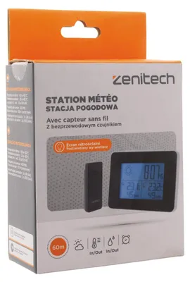 Image de Station météo N&b avec capteur sans fil