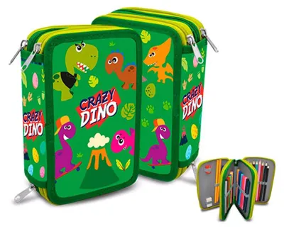Zdjęcie produktu dla Piórnik Crazy Dino 44 sztuki