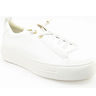 Obrázek produktu pro Paul Green Sneaker - White smooth leather Velikost: 42.5 Normal