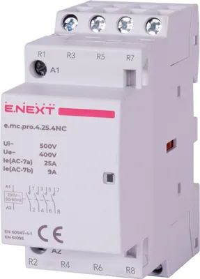 Produktbild von E.NEXT p005224 Modularschütz PRO 4P 25A 4NC 230V AC