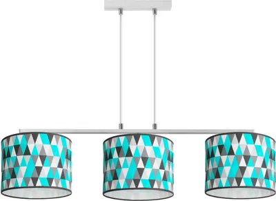 Immagine prodotto di Lampadario Demeter bianco multicolore 3xE27x60W in plastica, dimensioni: 95x81x20 cm, IP20, Lampex