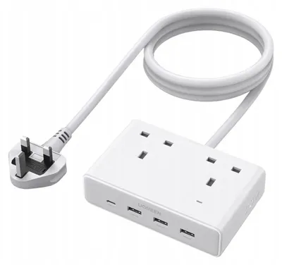 Produktbild von Ugreen Nexode S620 Steckdosenleiste mit USB, 1.5m weiß