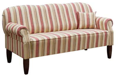 Immagine prodotto di MASSIVMOEBEL24 | EDINBURGH Divano - stoffa a righe / multicolore 188x78x97