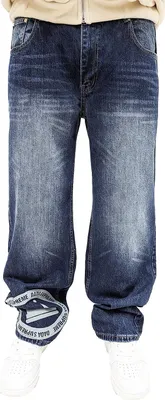 Produktbild von DADA Supreme Lockere Baggy Jeans im Loose Fit mit Coin-Crown Design Größe: 30W / 32L