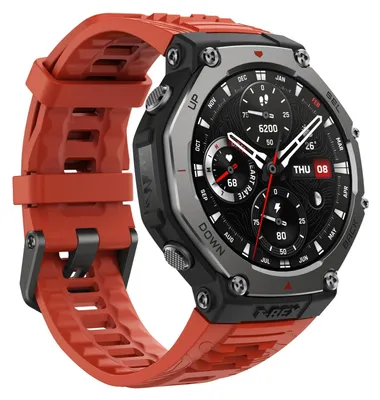 Obrázok produktu pre Amazfit T-Rex 3 Lava, 3,81 cm (1.5"), AMOLED, Dotyková obrazovka, 32 GB, GPS, 68,3 g