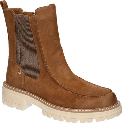 Produktbild von Mustang Damen Chelsea Boots Stiefelette Reißverschluss 1437-507, Größe:39 EU, Farbe:Braun