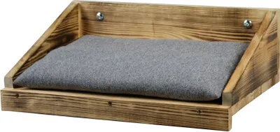 Produktbild von animal-design Wandliege FLAME Katzen-liege Holz Wandmontage rustikal Mulde Kletterwand, Größe:Größe 1