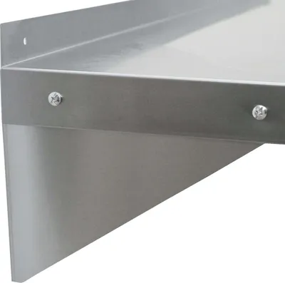 Produktbild von KuKoo Edelstahl Gastro Regal Wandregal Küchenregal Edelstahlregal Wandbord Gewürzregal Edelstahlmöbel mit Gratis 2 x Mikrofasertuch 1000mm B x 300mm D