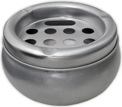 Produktbild von ASCHENBECHER mit Deckel Ø10,5cm Windaschenbecher Standaschenbecher Tischaschenbecher Ascher 36