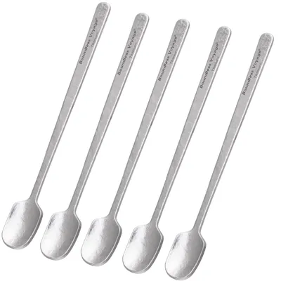 Titanium Espressolöffel Set 5er, 13 cm, silber, spülmaschinenfest