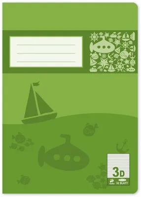 Produktbild von Schulheft Premium A4 32 Blatt liniert Lineatur 3 Packung mit 20 Stück