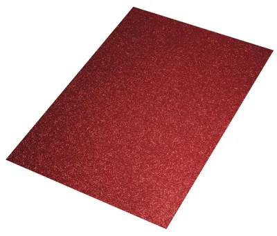 Produktbild von Rayher 3005118 Crepla Platte Glitter, 30x45x0,2cm, rot