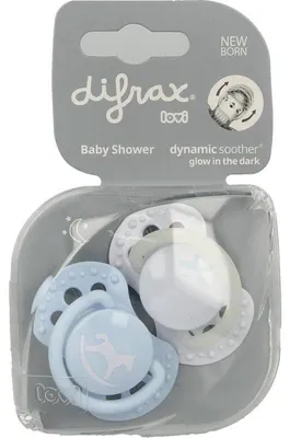 Productafbeelding van Difrax Lovi Fopspeen Newborn Assorti (1 stuk)
