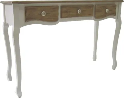 Produktbild von Casa Padrino Landhausstil Konsolentisch Weiß / Braun 120 x 40 x H. 78 cm - Landhausstil Möbel