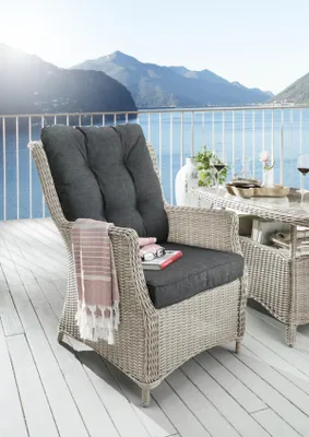 Produktbild von Destiny Gartensessel CASA inkl. Auflagen, Polyrattan, vintage weiß