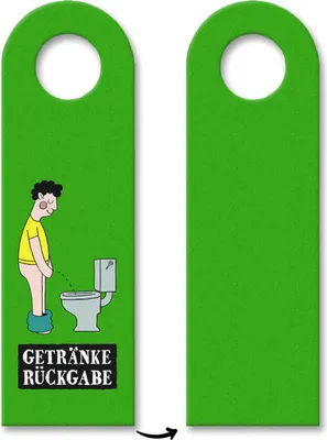 Produktbild von 3x Getränkerückgabe Türhänger Türanhänger Türschild Schild an der Türklinke