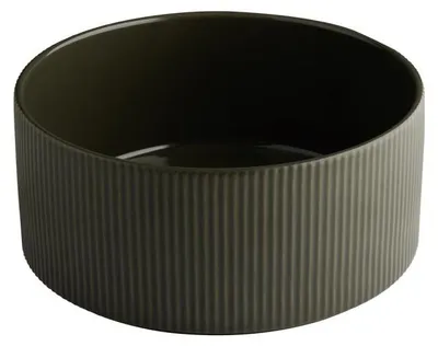 Produktbild von APS 19083 Schale THE GRID - Porzellan mud (braun), Ø 26 cm, 2,5 Liter, stapelbar