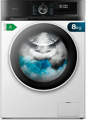 Zdjęcie produktu dla Pralka o pojemności 8 kg i prędkości 1200 obr./min, 11 programów, , silnik Inverter Plus, Steam Max, Drum Clean, program Quick 15', opóźniony start i blokada KidLock.